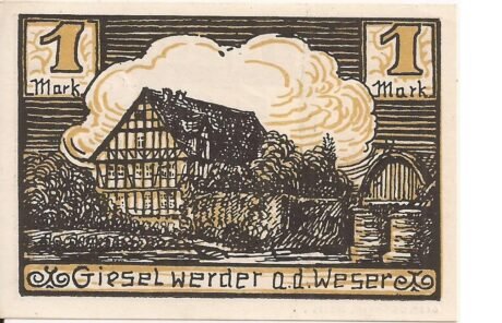 Реверс банкноты 1 marka (Niemcy)