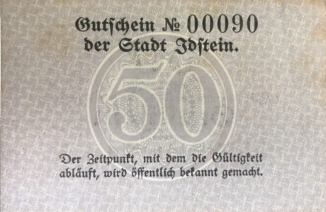 Реверс банкноты 50 пфеннигов (Германия) 1917 года