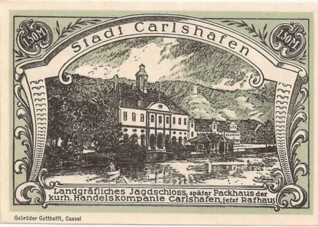 Реверс банкноты 1,5 punktu (Niemcy)