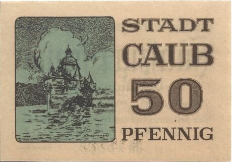 Реверс банкноты 50 fenigów (Niemcy)