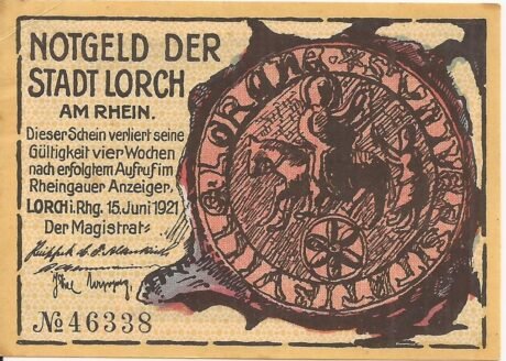 Аверс банкноты 25 fenigów (Niemcy) 1921