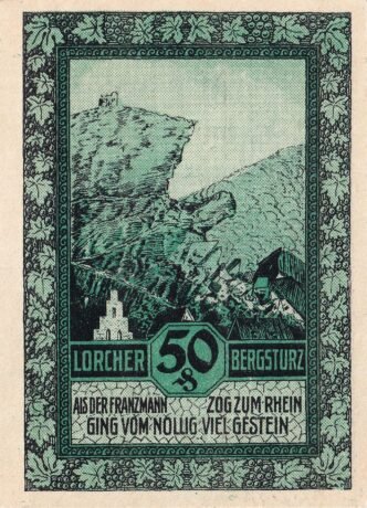 Реверс банкноты 50 fenigów (Niemcy) 1921