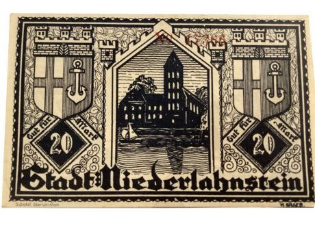 Реверс банкноты 20 марок (Германия) 1922 года