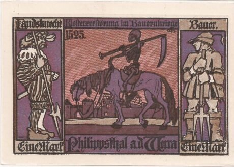 Реверс банкноты 1 marka (Niemcy) 1921