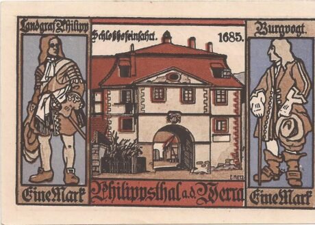 Реверс банкноты 1 marka (Niemcy) 1921