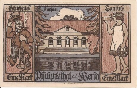 Реверс банкноты 1 marka (Niemcy) 1921