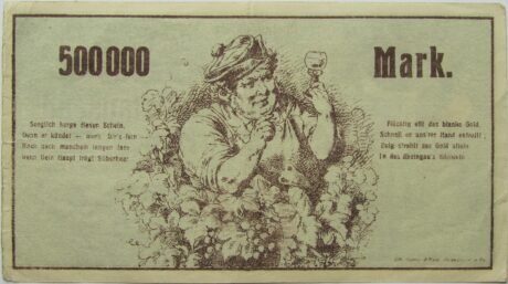 Реверс банкноты 500000 marek (Niemcy) 1923