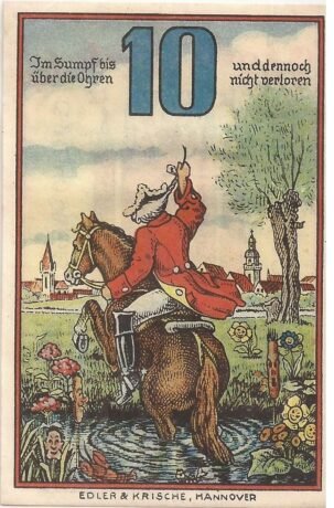 Реверс банкноты 10 пфеннигов (Германия) 1920 года