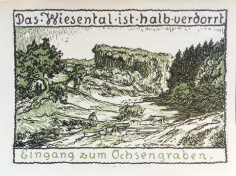 Реверс банкноты 50 fenigów (Niemcy)