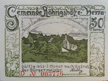 Аверс банкноты 50 пфеннигов (Германия)