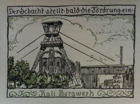 Реверс банкноты 50 fenigów (Niemcy)