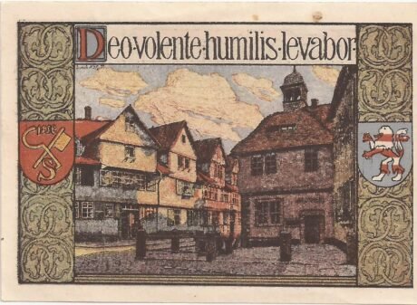 Реверс банкноты 10 fenigów (Niemcy) 1921