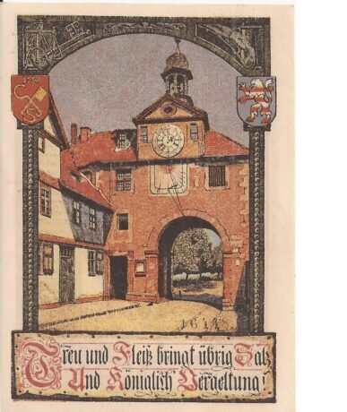 Реверс банкноты 50 fenigów (Niemcy) 1921