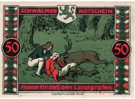 Реверс банкноты 50 fenigów (Niemcy)