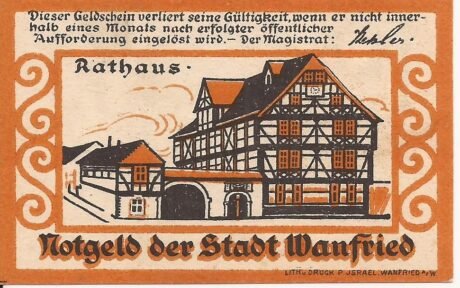 Реверс банкноты 10 fenigów (Niemcy)