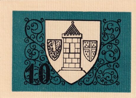 Реверс банкноты 10 fenigów (Niemcy) 1920