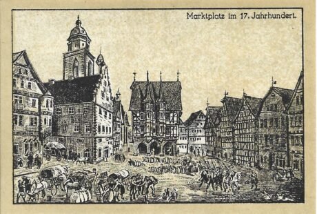 Реверс банкноты 100 fenigów (Niemcy) 1922