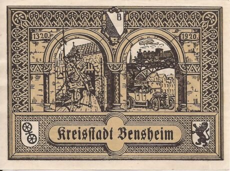 Реверс банкноты 50 fenigów (Niemcy) 1920