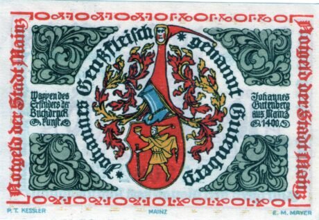 Реверс банкноты 10 пфеннигов (Германия) 1921 года