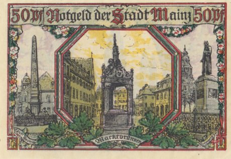 Реверс банкноты 50 fenigów (Niemcy) 1921