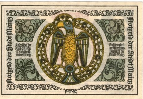 Реверс банкноты 50 fenigów (Niemcy) 1921