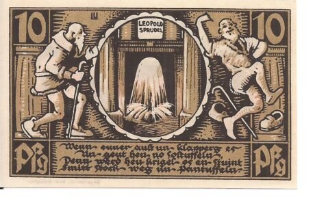 Реверс банкноты 10 пфеннигов (Германия)