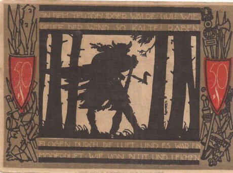 Реверс банкноты 50 fenigów (Niemcy) 1920