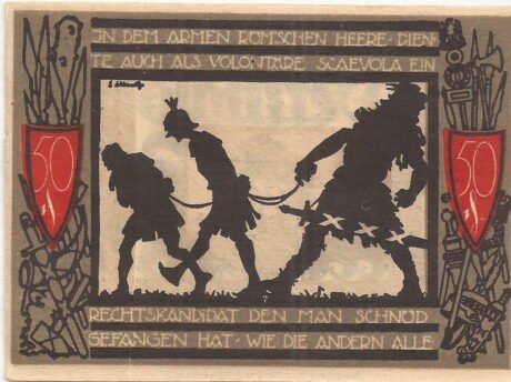 Реверс банкноты 50 fenigów (Niemcy) 1920