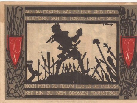 Реверс банкноты 50 fenigów (Niemcy) 1920