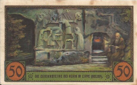 Реверс банкноты 50 fenigów (Niemcy) 1921