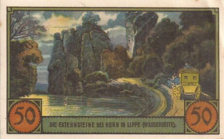 Реверс банкноты 50 fenigów (Niemcy) 1921