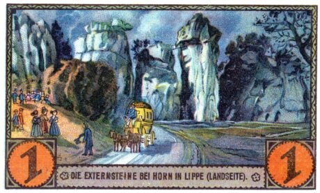 Реверс банкноты 1 marka (Niemcy) 1921