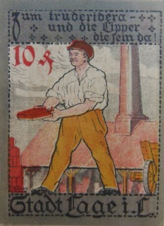 Реверс банкноты 10 пфеннигов (Германия) 1921 года