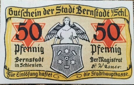 Аверс банкноты 50 fenigów (Niemcy) 1920