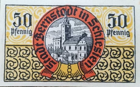 Реверс банкноты 50 fenigów (Niemcy) 1920