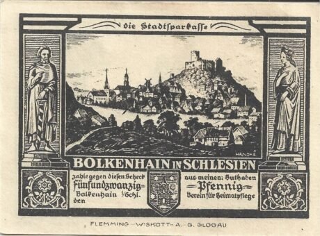 Аверс банкноты 25 fenigów Stadtsparkasse (Niemcy)