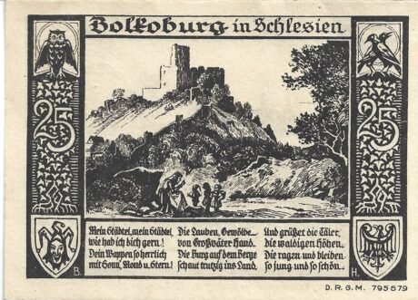 Реверс банкноты 25 fenigów Stadtsparkasse (Niemcy)