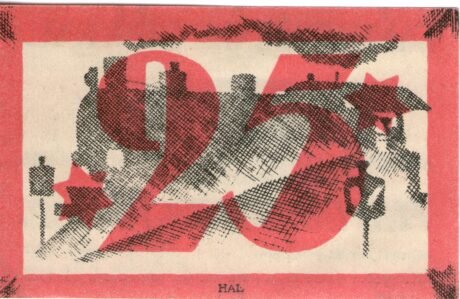 Реверс банкноты 25 fenigów (Niemcy) 1920