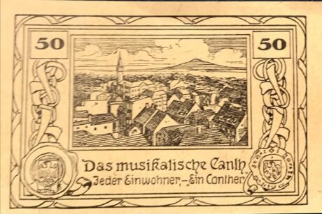 Реверс банкноты 50 fenigów (Niemcy) 1920