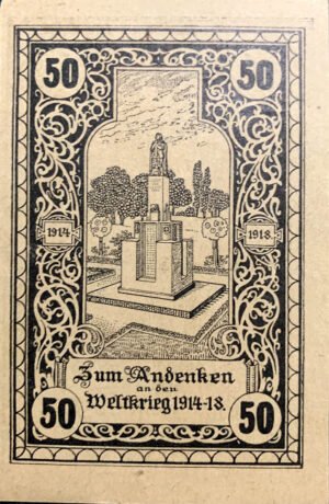Реверс банкноты 50 пфеннигов (Германия) 1920 года