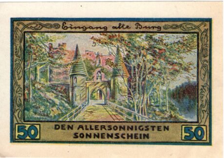 Реверс банкноты 50 пфеннигов (Германия) 1921 года