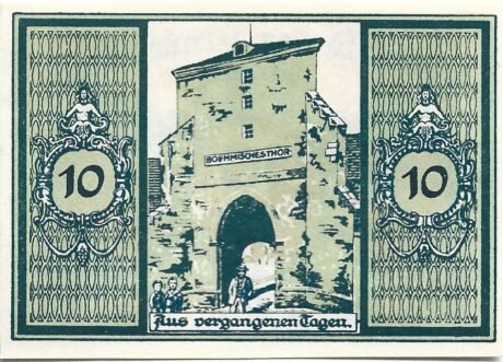 Реверс банкноты 10 fenigów (Niemcy)