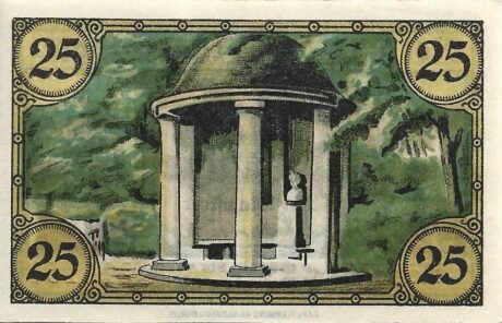 Реверс банкноты 25 fenigów (Niemcy)