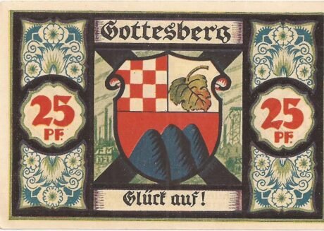 Реверс банкноты 25 пфеннигов (Германия) 1921 года