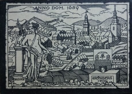 Реверс банкноты 75 fenigów (Niemcy) 1922