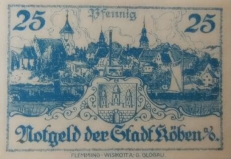 Реверс банкноты 25 fenigów (Niemcy) 1920