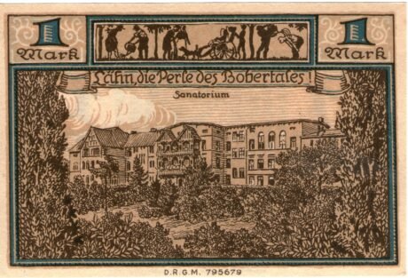 Реверс банкноты 1 marka Sparkasse (Niemcy)