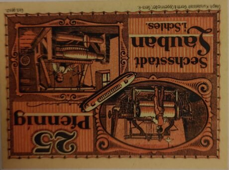 Реверс банкноты 25 fenigów (Niemcy) 1920