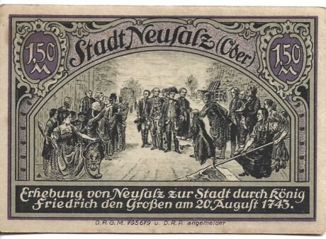 Реверс банкноты 1,50 marki (Niemcy)