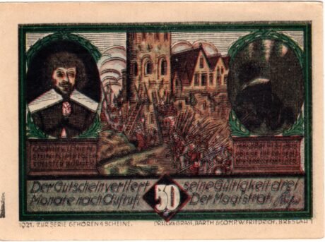 Аверс банкноты 50 fenigów (Niemcy) 1921